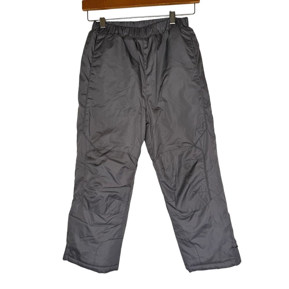 Kids Grey Insulated Waterproof Snow Pants Winter Ski Sledding Pants